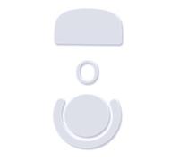 SmoothGlide, piedini arrotondati di ricambio per pattini per mouse G Pro X Logitech Superlight GPX, ultra lisci e resistenti, adesivi 3M, colore bianco