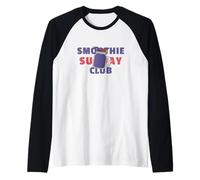 Smoothie Sunday Club - Amanti delle Bevande Sane Maglia con Maniche Raglan