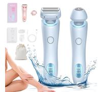 Smoothshave Razor Women, Smoothshave Razor, 2 in 1 Electric Shaver, Ipx7 Waterproof Wet & Dry, Detachable Head Portable, Cordless Freedom (Blue)