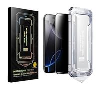 SmoothShield 2 Packs - Tempered Glass Screen Protector, SmoothShield Tempered Glass Screen Protector, with Anti-Scratch Anti-Fingerprint Privacy & Auto Dust-Free Install (Privacy Edition,16 Pro)