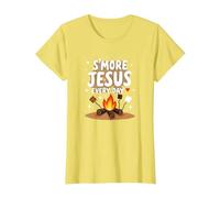 S'More Jesus Every Day - Ispirazione Cristiana del falò Maglietta, Donna, Limone, L