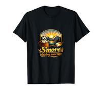 S'More - Spilla da Campeggio con albe, Montagna Maglietta