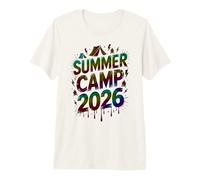 Smore Summer Camp 2026 Staff Vibes Host Besties Campeggio Bambini Maglietta Premium