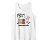 S'mores Group Hug Marshmallow Camping Trip Tee Canotta