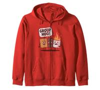 S'mores Group Hug Marshmallow Camping Trip Tee Felpa con Cappuccio