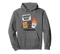S'mores Group Hug Marshmallow Camping Trip Tee Felpa con Cappuccio
