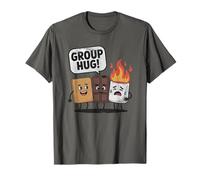 S'mores Group Hug Marshmallow Camping Trip Tee Maglietta