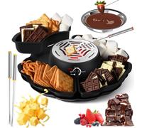 Smores Kit, kit per tostatura marshmallow da tavolo, temperatura regolabile, protezione da surriscaldamento, facile da pulire, perfetto per feste di compleanno dei bambini