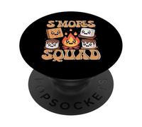 S'mores Squad Funny Campfire Marshmallow PopSockets PopGrip Adesivo