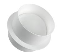 Smorzatore del flusso d'aria con valvola di non ritorno per condotto in linea in PVC da 160 mm per ventola di scarico da cucina HVAC bianco 100mm