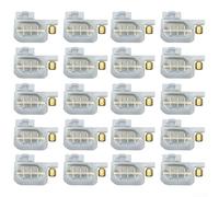 Smorzatore di inchiostro quadrato piccolo, 20 pezzi, adatto a tubi da 3 x 2 | Realizzato in resistente plastica PP, ad alta resistenza, resiste a sostanze chimiche aggressive dell'inchiostro