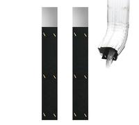 Smorzatore di rumore per grondaia - 2x inserto silenziatore portatile | Riduttore di rumore del canale di drenaggio regolabile, dispositivo di silenziamento del tubo di scarico della grondaia