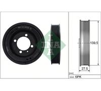 INA 544 0125 10 Puleggia cinghia albero a gomiti