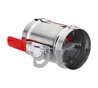 Smorzatore manuale del volume del condotto HVAC, 15,2 cm, valvola di controllo dell'aria, maniglia di regolazione in acciaio inossidabile, per HVAC (10,2 cm)