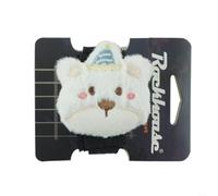 Smorzatore per corde in cotone morbido al tatto con motivo a orsi, per chitarra acustica e basso, per ridurre lo squillo e migliorare la precisione del suono (C)