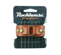 Smorzatore per corde per chitarra con meccanismo di tensione regolabile per ridurre il rumore e migliorare il suono durante il suono, marrone