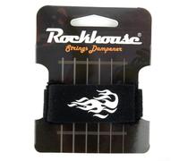 Smorzatore per tastiera per chitarra acustica elettrica e basso, con materiale elastico regolabile in cotone per ridurre al minimo il ronzio delle corde (C)