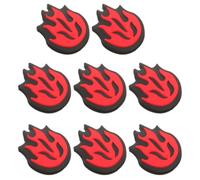 Smorzatore Vibrazioni per Racchetta da Tennis, Silicone, 8 Pezzi | Rosso, Forma a Ciambella, Installazione Rapida, per Incontri di Tennis, Leggero e Facile da Portare