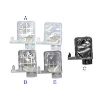 Smorzatori di inchiostro compatibili per testine di stampa DX4 DX5 DX7 4 pezzi 3 mm e 3 pezzi 2 mm Dimensioni adatte per stampanti Mutoh Allwin Human Xuli Color Thunderjet(E type Small 3x2mm)