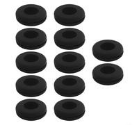 Smorzatori di vibrazioni per racchette da tennis, 12 pezzi, ammortizzatori in silicone per un gioco migliore (nero)