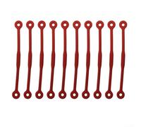 Smorzatori per racchette da tennis in silicone, 10 pezzi, per ridurre le vibrazioni e mantenere il percorso naturale dell'oscillazione (rosso)