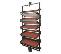SmPinnaA Multifunctional Rotating Shoe Rack for Entryway W/Adjustable Shelves Modern Free Standing Shoe Storage Cabinet Metal Rotating Shoe Organizer Rack Hallway Bedroom
