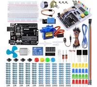 Smraza Progetto Starter Completo Kit per Arduino con Breadboard Holder, Dc Motore per Principianti,con Manuale,Breadboard Kit Compatibile con Arduino Kit Componenti Elettronici
