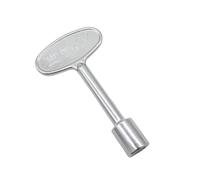 smrtcol Chiave universale per valvola del gas per braciere e griglia a gas, finitura cromata lucida, ricambio per caminetto esterno, adatta per steli valvola a gas da 1/4" e 5/16" (confezione da 1)