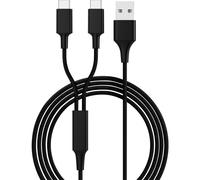 HYDRA DUO-CBK - Cavo di ricarica, USB -> 2 tipi C, nero