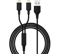 Smrter USB-Ladekabel USB 2.0 USB-A Stecker, Apple Lightning Stecker 1.20m Schwar