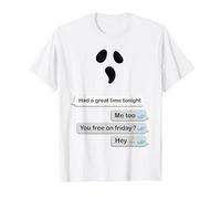 SMS Chat ghosting Divertente Halloween Conversazione Fantasma Maglietta