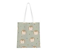 SMSJTMWHN Borsa a tracolla in tela con stampa di molti ricci, borsa per la spesa, borsa a tracolla, idea regalo
