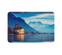 SMSJTMWHN Tappetino di benvenuto, House by The Lake, zerbino per interni ed esterni, tappetini a basso profilo, facile da pulire, tappeto per ingresso anteriore, decorazione per la casa, 61 x 40,6 cm
