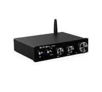 SMSL A12 Aggiornato Bluetooth 5.0 Amplificatore Audio Stereo, HiFi Classe D Integrato 2 Canali Amplificatore di Potenza per Altoparlanti Domestici con Controllo Basso e Alti 80Wx2 Infineon's MA12070