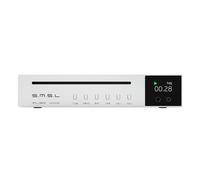 SMSL PL150 - Lettore CD CS43198 per CD standard e mini CD, con cuffie RCA da 3,5 mm e 4,4 mm, uscita ottica/coassiale, per veicoli/TV/PC, lettore CD con telecomando (argento)