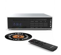 SMSL PL20 Lettore CD HiFi per la Casa, Lettore USB CD Ripper, Argento