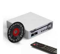 SMSL VMV PL100 PRO - Lettore CD HiFi per casa, 2 chip CS43131, decodifica CD per auto, preamplificatore con RCA/XLR/3,5 mm/4,4 mm, uscita digitale ottica/coassiale, colore: Argento