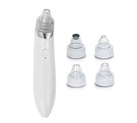 SMSOM Blackhead Remover POVE Aspirapolvere - Aspirapolvere elettrico Blackhead Vacuum Face Blackhead PORE Cleaner Pulitore Aspirapolo Bianco Strumento di rimozione USB e 4 diverse forme di aspirazione