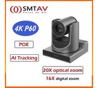 Smtavv AI Tracking telecamera PTZ NDI SDI 4K Zoom ottico 20X 4 kp60 telecamera per videoconferenza UHD HDMI 3g-sdi supporto LAN USB POE