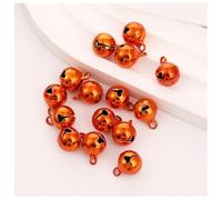 SMTCM Mini vaschetta, 100 pezzi, 10 mm, campanelle in rame, campanelle di Natale, piccole campane, campanelle per animali domestici, campane per artigianato, gioielli, festival, decorazione