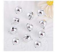 SMTCM Mini vaschetta, 100 pezzi, 8 mm, campanelle in rame, campanelle di Natale, piccola campana fai da te, campanella per animali domestici, campane per gioielli, festival, decorazione