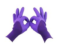SMTYXS Guanti Da Scavo Equipaggiamento Protettivo Design Addensato Di Lunga Durata Protezione Impermeabile E Non Scivolosa Attrezzo Giardino Presa Forte(Purple)