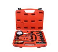 SMTYXS Kit di Strumenti Professionali for Tester Compressione del Motore Diesel, Set Test Rilevamento della Pressione Manometro Cilindro A Gamma Completa 17CS Monitoraggio di Precisione