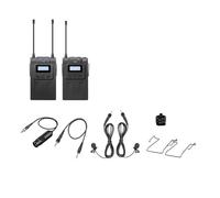 SMTYXS Microfono Da Intervista Con A Doppio Microfono Wireless UHF, Adatto For Fotocamere SLR(K1)