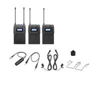 SMTYXS Microfono Da Intervista Con A Doppio Microfono Wireless UHF, Adatto For Fotocamere SLR(K2)