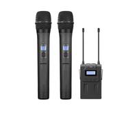 SMTYXS Microfono Da Intervista Con A Doppio Microfono Wireless UHF, Adatto For Fotocamere SLR(K4)