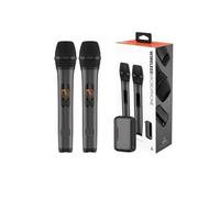 SMTYXS Microfono Wireless A 2 Canali, Karaoke Con Batteria Al Litio Integrata, Microfono Portatile Senza Fili For Altoparlante For Feste In Chiesa