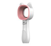 SMTYXS Mini Ventilatore Senza Lama Cute Cat Tenuto In Mano USB Ricaricabile Ventole 2000mAh Muto Paletta For La Casa Esterno Ventola Di Raffreddamento Raffreddamento Potente(Pink)