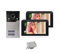 SMTYXS Monitor Da 7 Pollici 2/3/4 Appartamento/Famiglia Videocitofono Citofono Campanello Grandangolare Telecamera Impermeabile Controllo Accessi(V70MG-MAS-2)