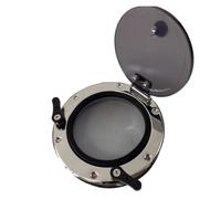 SMTYXS Oblò Rotondo in Acciaio Inox for Navi Specchio Trasparente(200mm Super Thin)